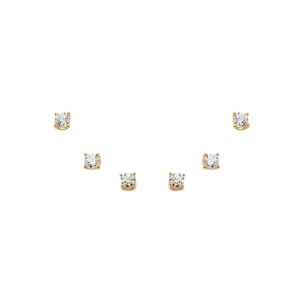 The Mini Juliette Stud Earring Combo Set sold by Adina Eden's
