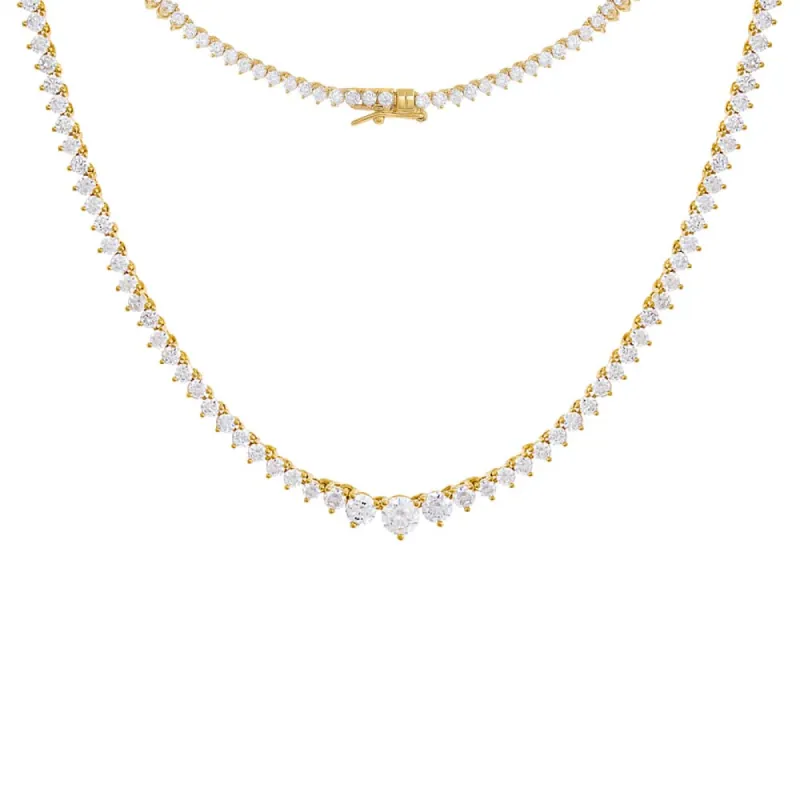 Graduated Tennis Necklace sold by Adina Eden's