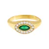 CZ Oval Cut Signet Ring sold by Adina Eden's