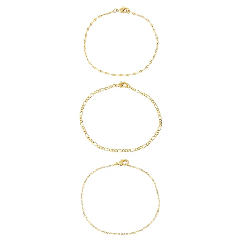 Dainty Chains Bracelet Combo Set sold by Adina Eden's