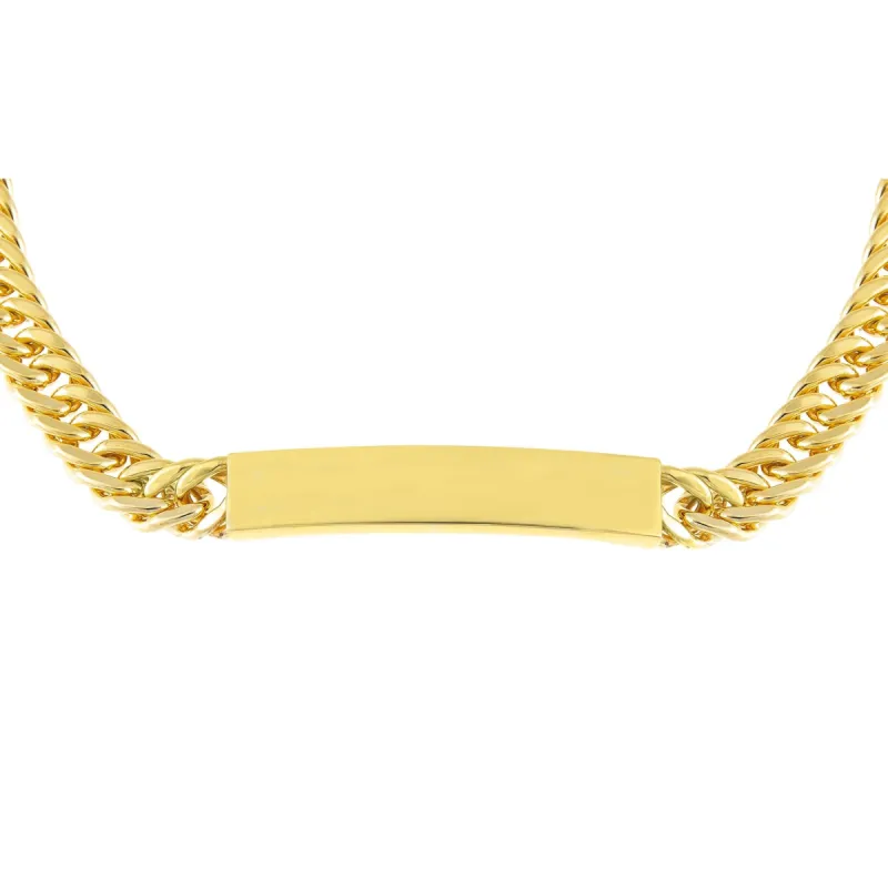 Hollow Cuban Curb Bar Chain Choker sold by Adina Eden's