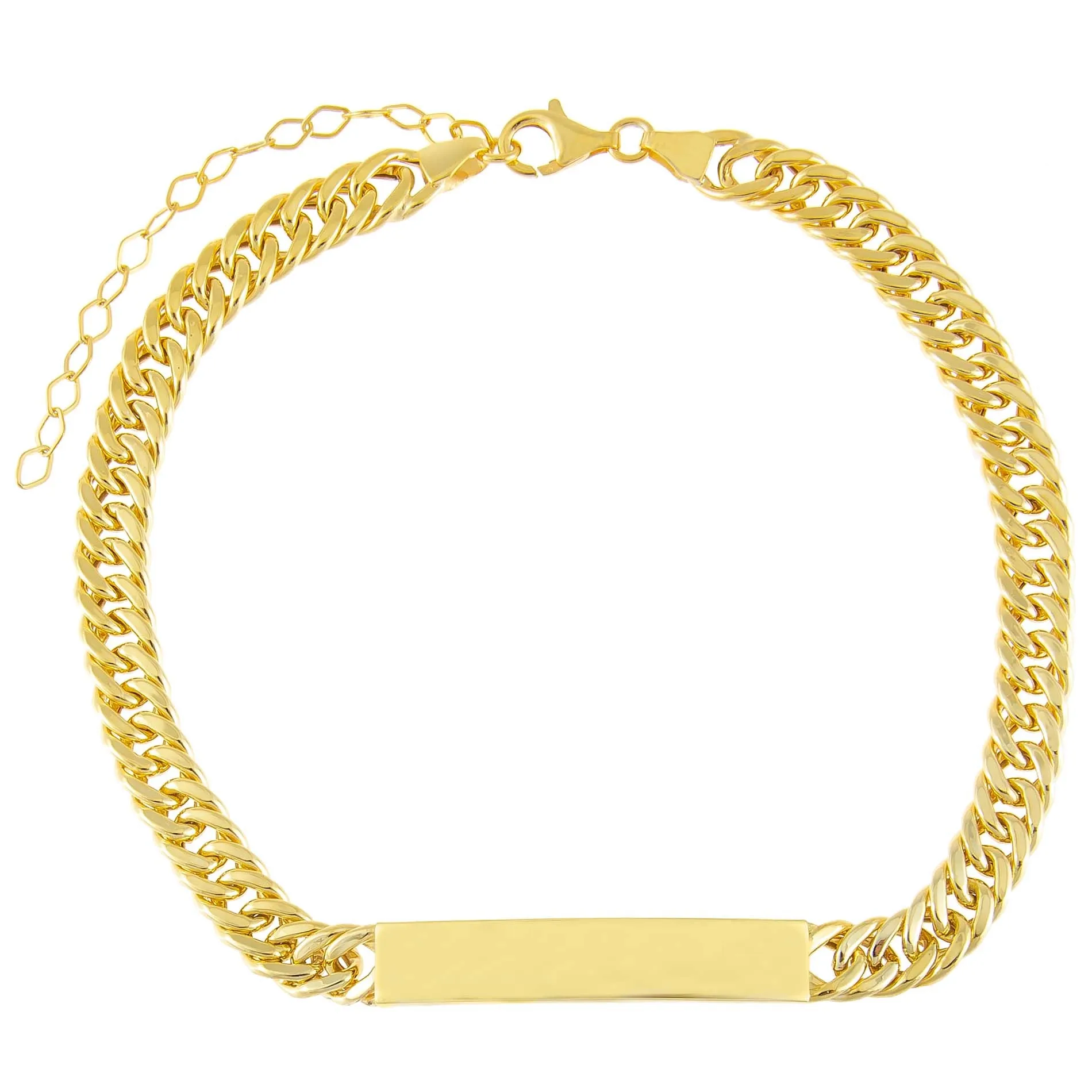 Hollow Cuban Curb Bar Chain Choker sold by Adina Eden's product image thumbnail 2