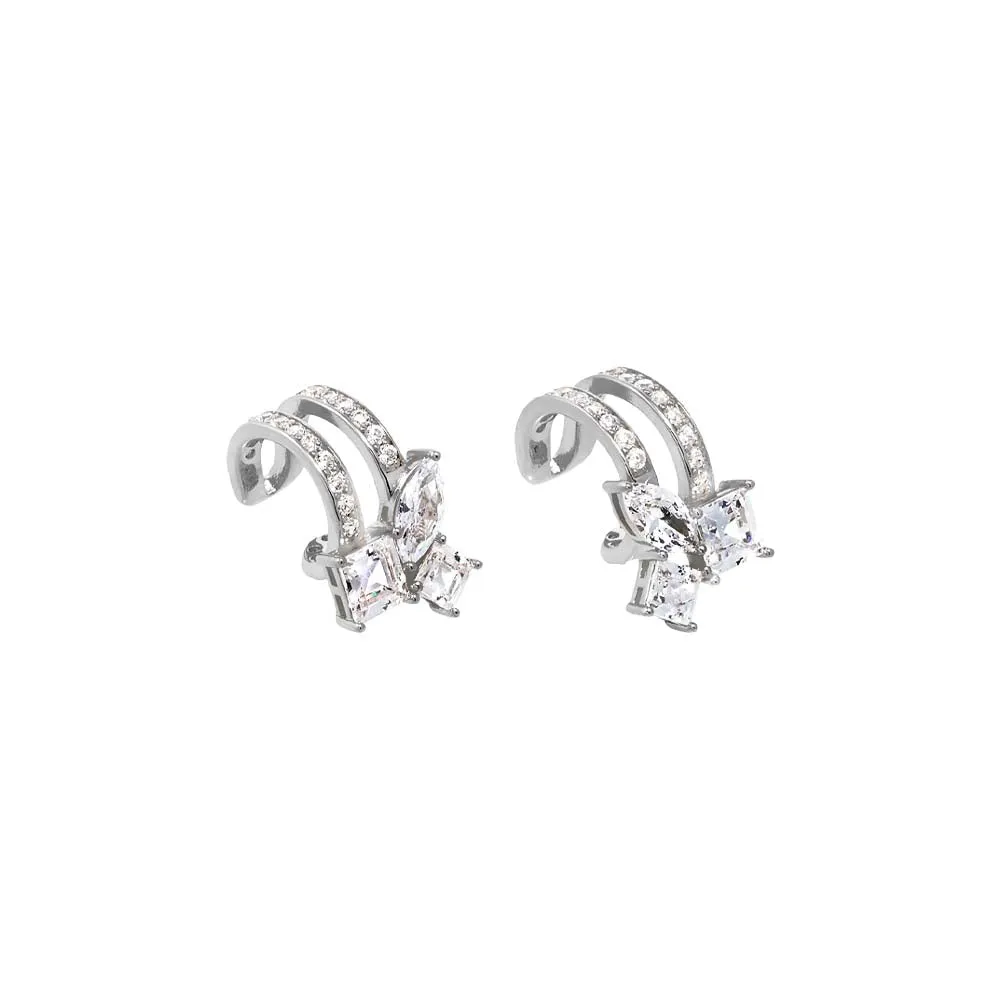 CZ Multi Shape Double Fancy Ear Cuff sold by Adina Eden's product image thumbnail 2