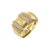 Pave Accented Wide Adjustable Ring sold by Adina Eden's