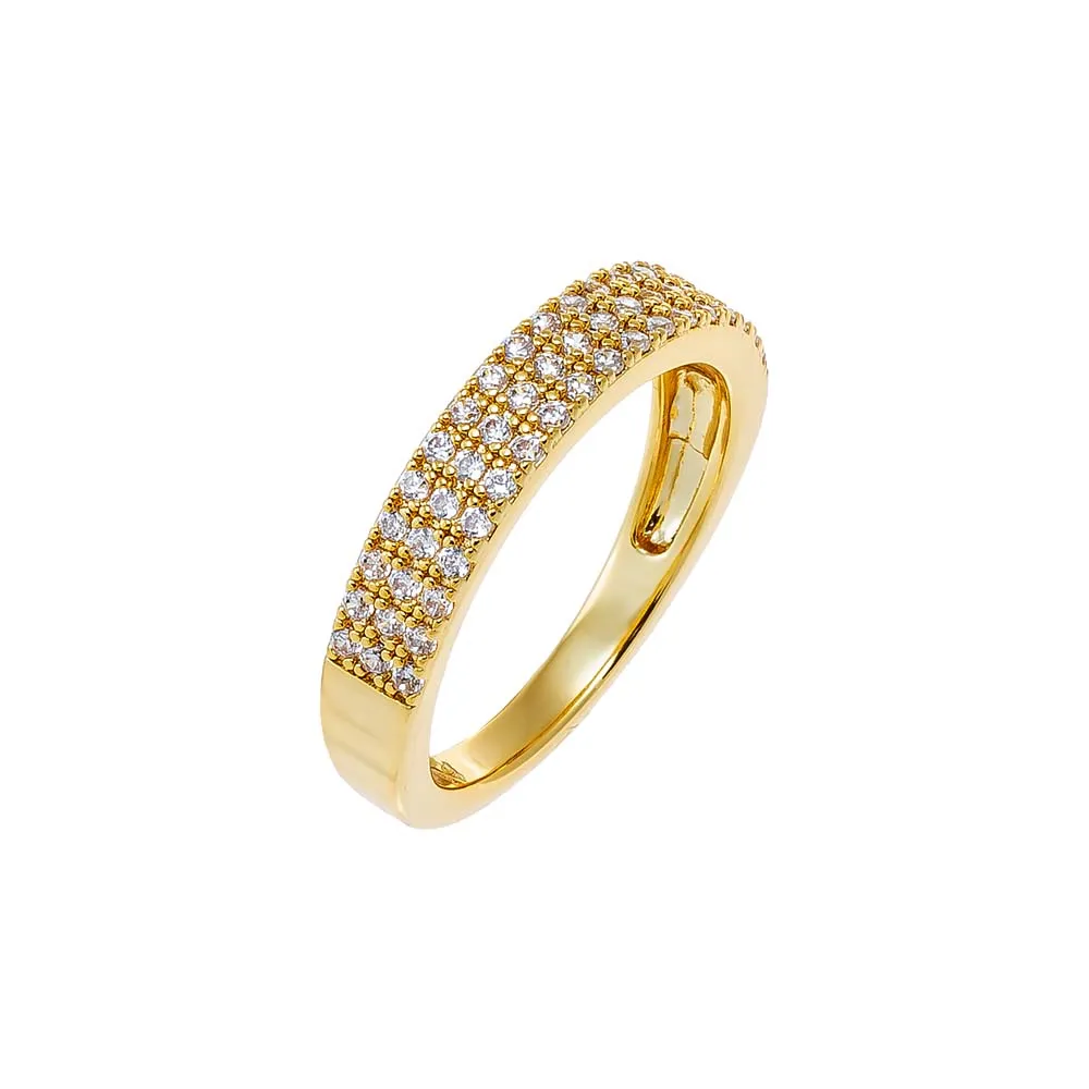 Pave Triple Row Eternity Band Ring sold by Adina Eden's