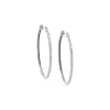 Diamond Pave Oval Hoop Earring 14K sold by Adina Eden's