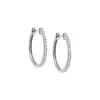 Diamond Pave Round Hoop Earring 14K sold by Adina Eden's