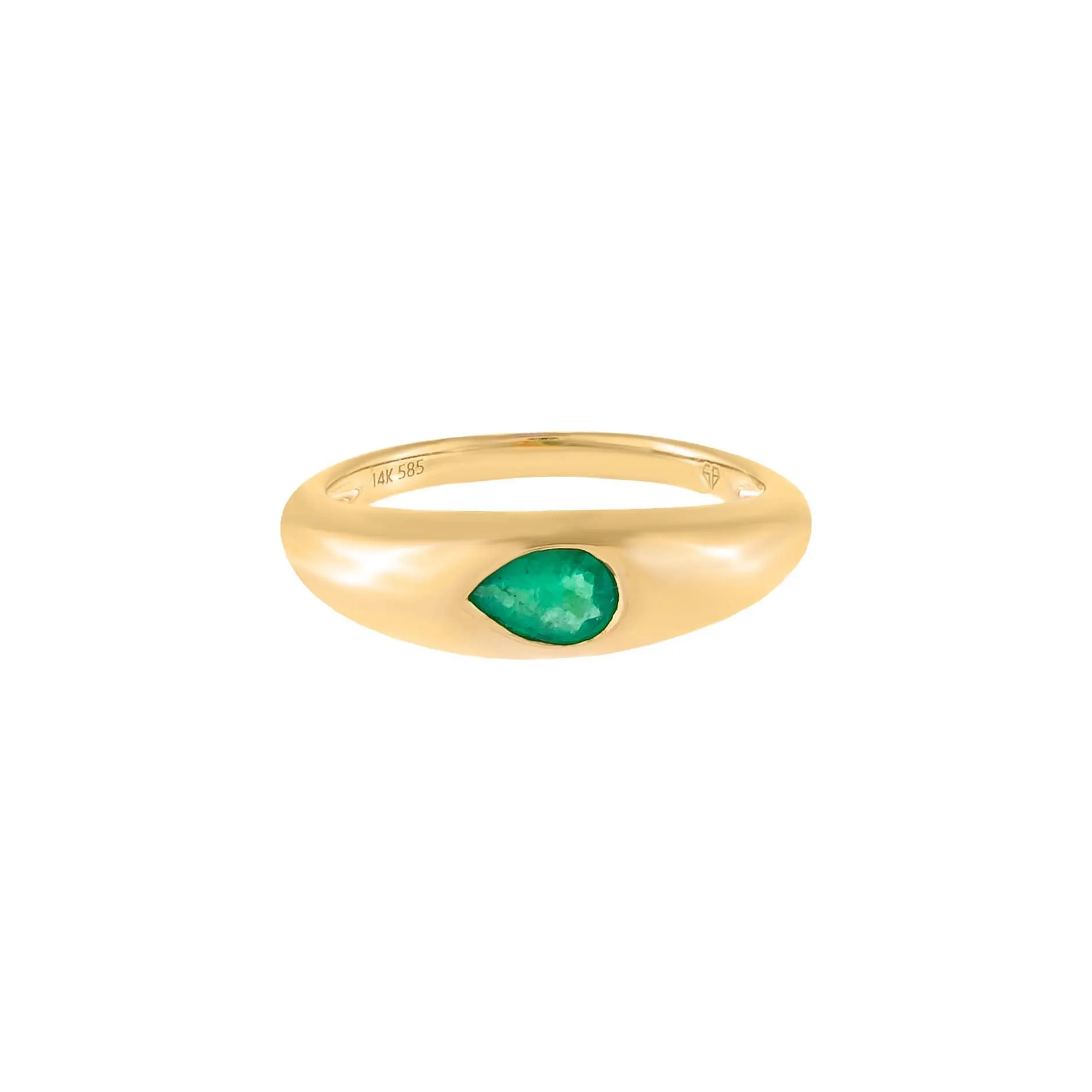 Gemstone Teardrop Dome Ring 14K sold by Adina Eden's product image thumbnail 3