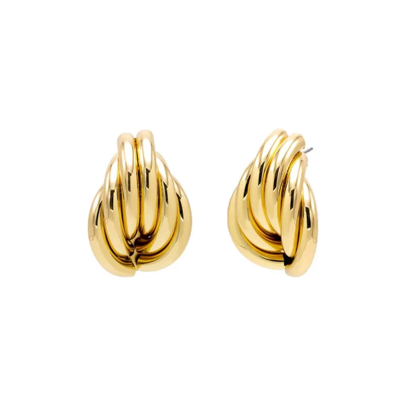 Solid Lined On The Ear Stud Earring sold by Adina Eden's
