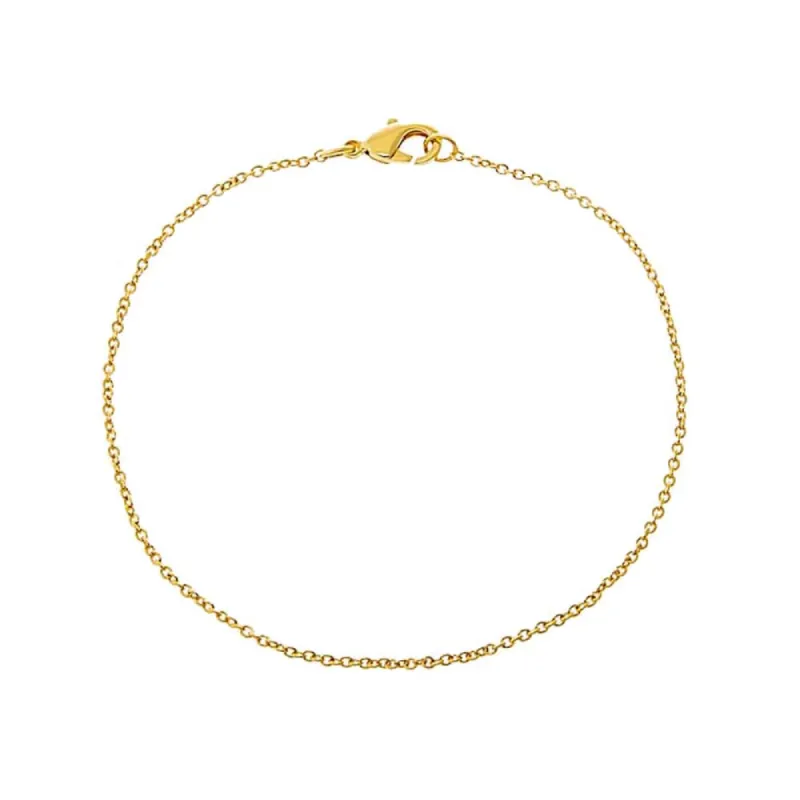 Dainty Cable Chain Anklet sold by Adina Eden's