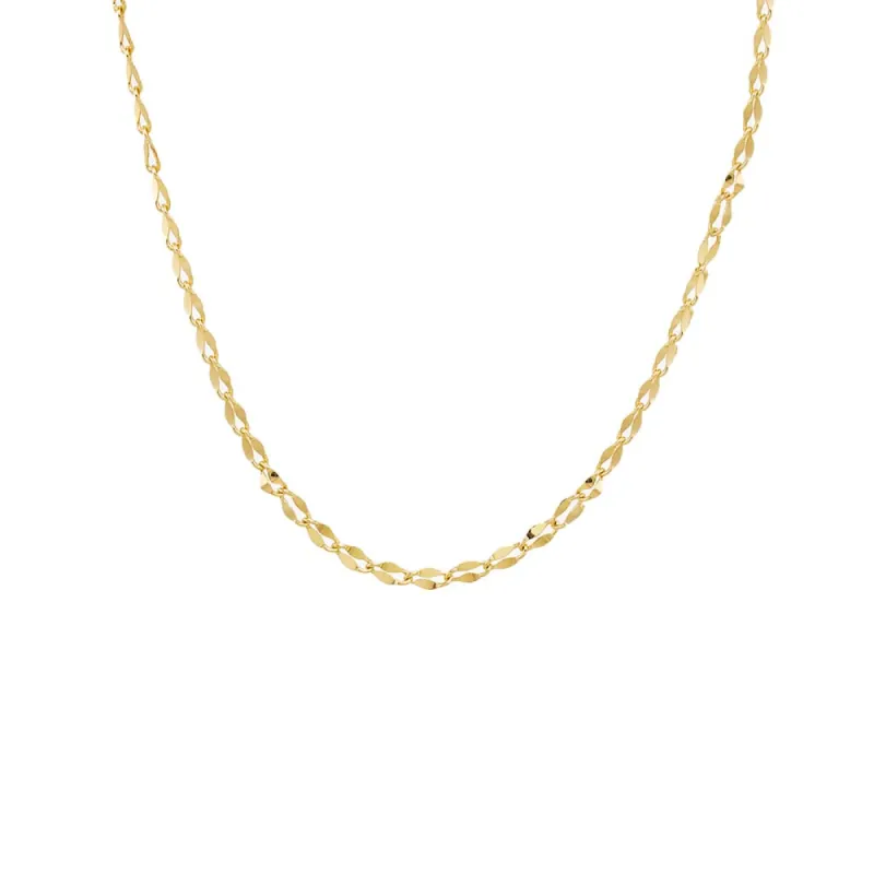 Solid Flat Elongated Bead Chain Choker sold by Adina Eden's