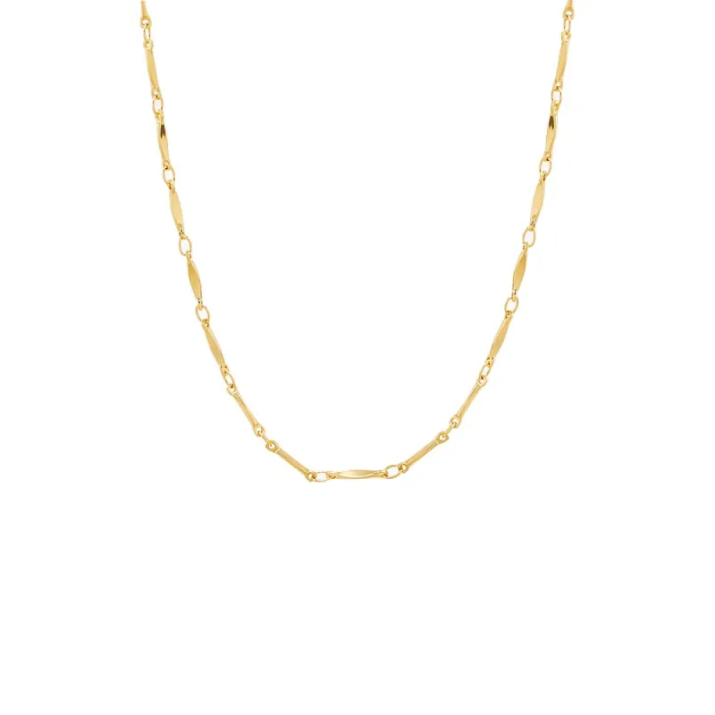 Solid Flat Bar Chain Choker sold by Adina Eden's