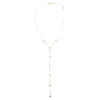 Scattered Turquoise Bezel Lariat Necklace sold by Adina Eden's