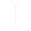 Scattered Turquoise Bezel Lariat Necklace sold by Adina Eden's