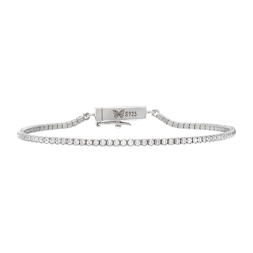 Classic Thin Tennis Bracelet sold by Adina Eden's product image thumbnail 5