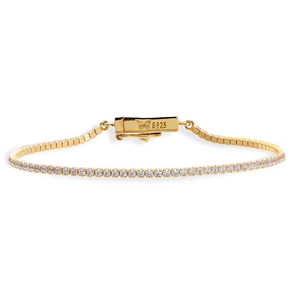 Classic Thin Tennis Bracelet sold by Adina Eden's