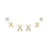 Diamond XOXO Stud Earring Combo Set 14K sold by Adina Eden's