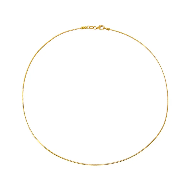Round Omega Chain Necklace 14K sold by Adina Eden's