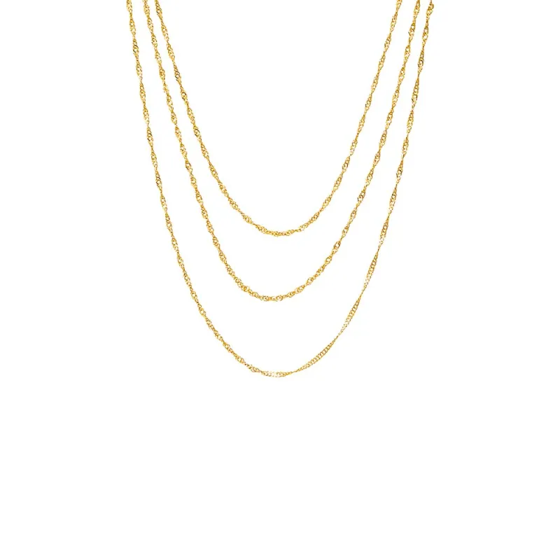 Baby Twisted Rope Chain Necklace Combo Set sold by Adina Eden's