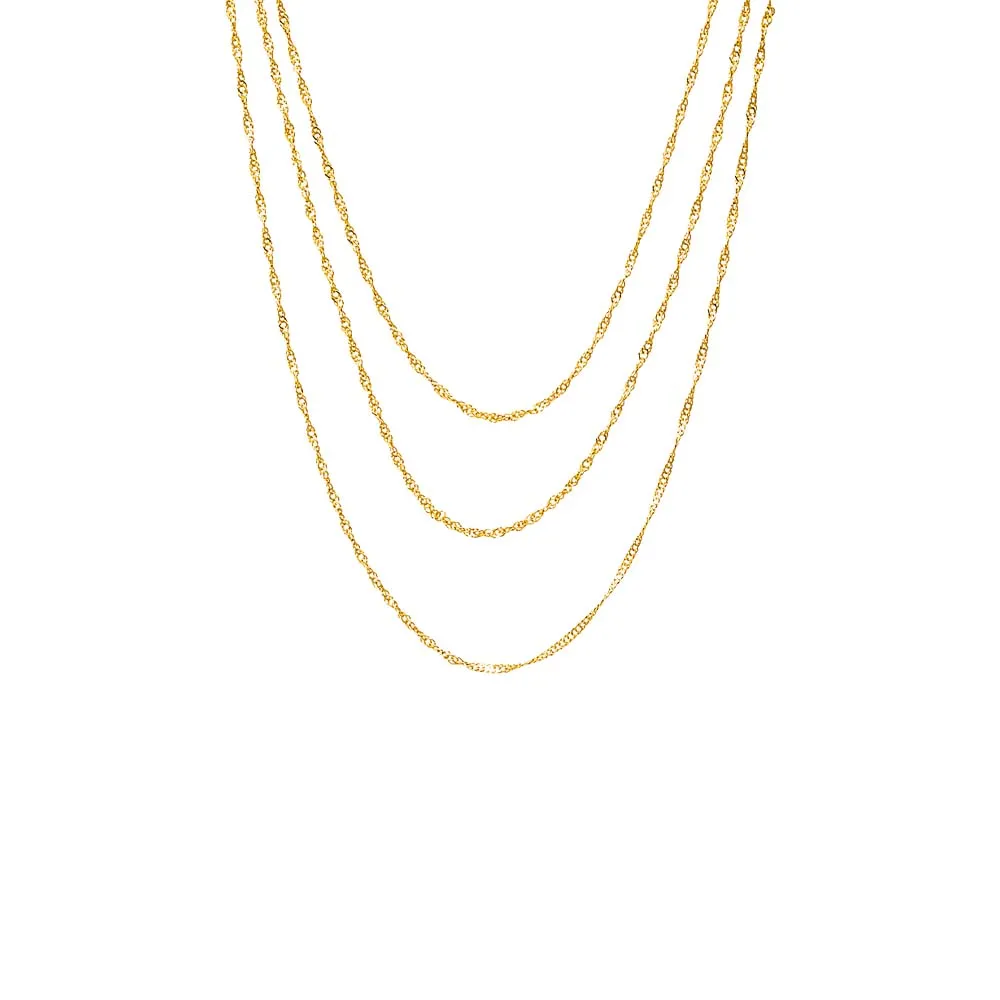 Baby Twisted Rope Chain Necklace Combo Set sold by Adina Eden's