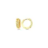 Solid Rounded Cuban Link Huggie Earring 14K sold by Adina Eden's