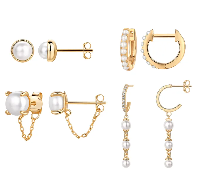 Pearls & More Earring Combo Set sold by Adina Eden's