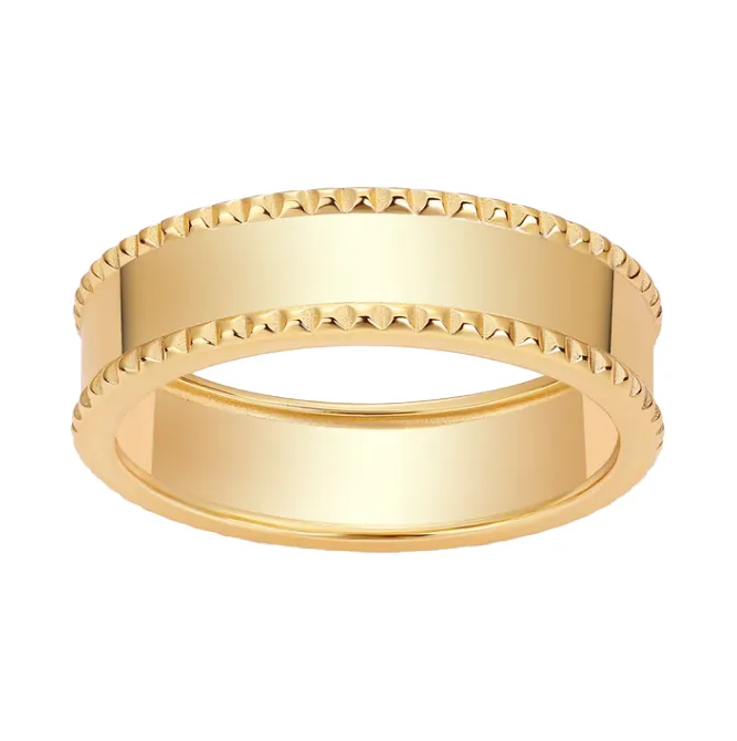 Solid Spiked Wide Band Ring sold by Adina Eden's