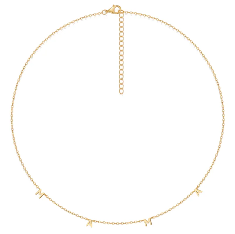 Solid Mini Mama Scattered Necklace sold by Adina Eden's