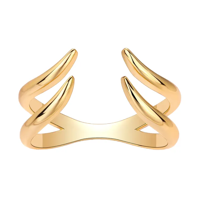 Solid Double Open Claw Ring sold by Adina Eden's