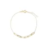 Solid Half Paperclip Chain Bracelet 14K sold by Adina Eden's