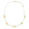 Butterlfies & Pearls Charm Necklace sold by Adina Eden's