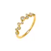 Diamond Scattered Bezel Band Ring 14K sold by Adina Eden's