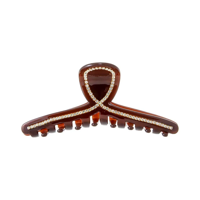 Rhinestone Loop Large Claw Clip sold by Adina Eden's