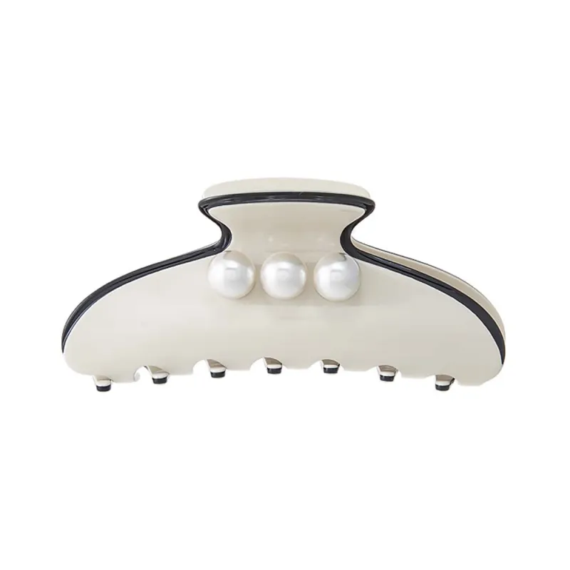 Triple Pearl Classic Medium Claw Clip sold by Adina Eden's