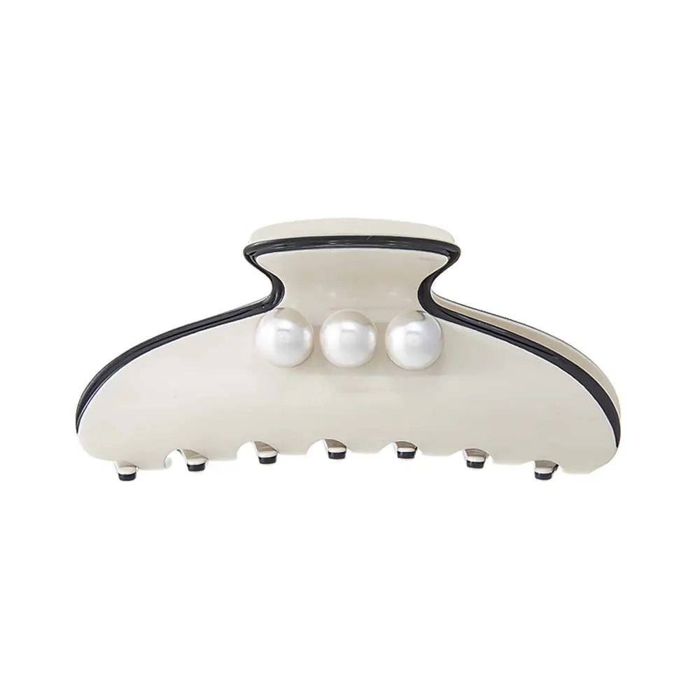 Triple Pearl Classic Medium Claw Clip sold by Adina Eden's