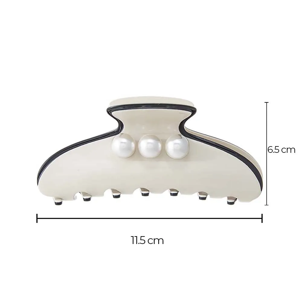 Triple Pearl Classic Medium Claw Clip sold by Adina Eden's product image thumbnail 2