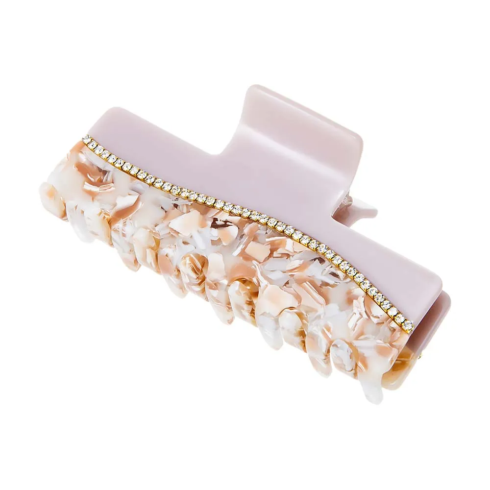Rhinestone Two Tone Stone Large Claw Clip sold by Adina Eden's product image thumbnail 3