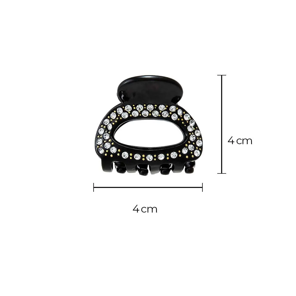 Rhinestone Cutout Small Hair Claw Clip sold by Adina Eden's product image thumbnail 4