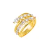 Multi CZ Double Row Wrap Ring sold by Adina Eden's