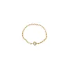 Mini Diamond Bezel Chain Ring 14K sold by Adina Eden's