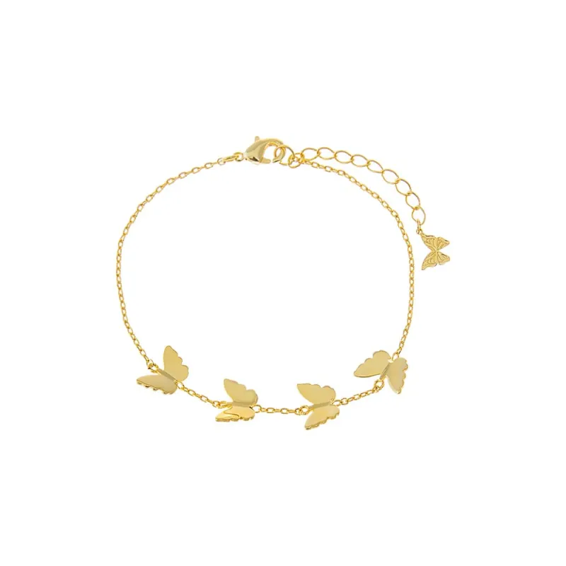Multi Butterfly Charm Bracelet sold by Adina Eden's