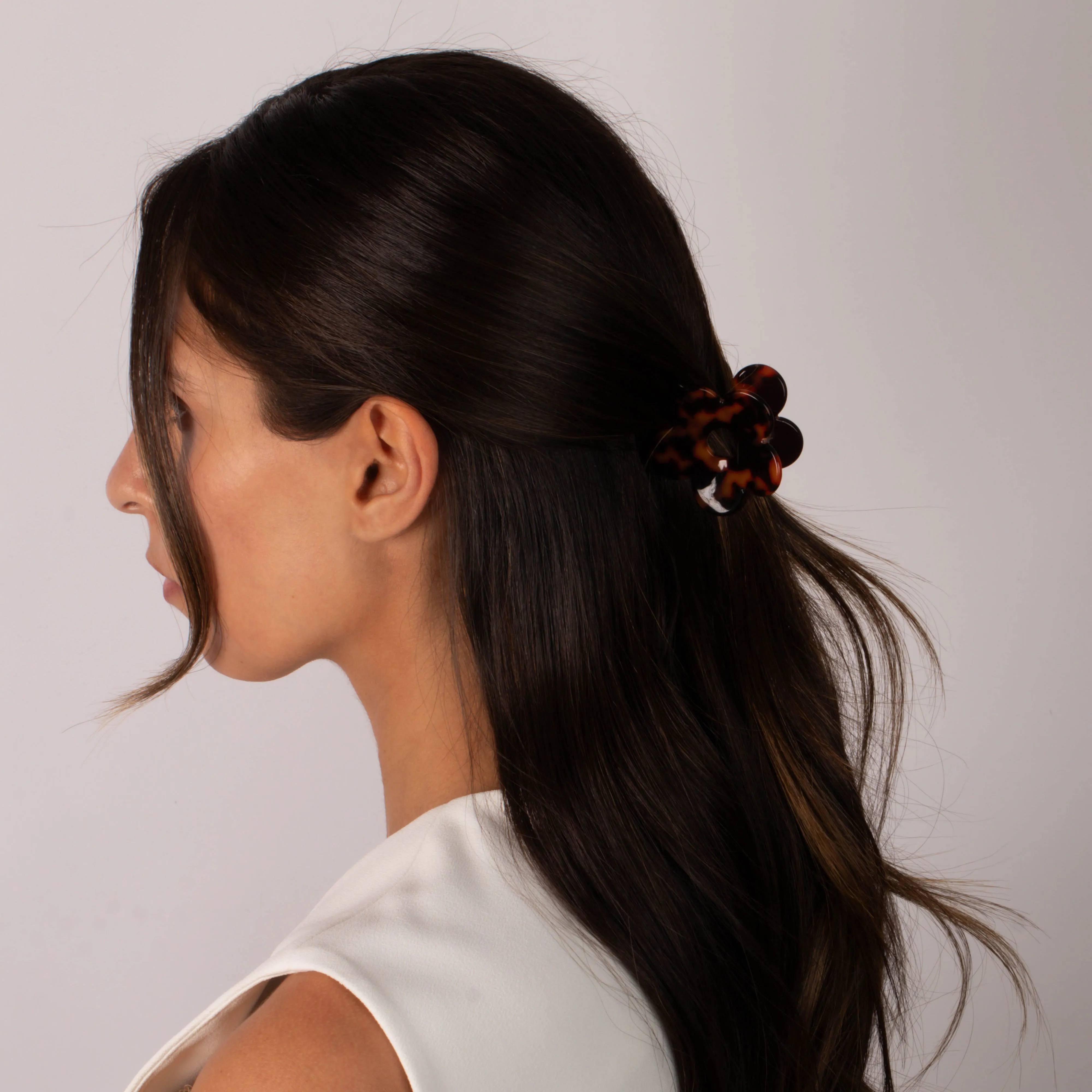 Small Flower Hair Claw Clip sold by Adina Eden's product image thumbnail 2