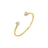 Diamond Double Solitaire Claw Ring 14K sold by Adina Eden's