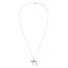 Diamond Large Pave Chai Pendant Necklace 14K sold by Adina Eden's