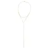 2 In 1 Mariner Chain Lariat Necklace 14K sold by Adina Eden's