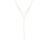 2 In 1 Mariner Chain Lariat Necklace 14K sold by Adina Eden's