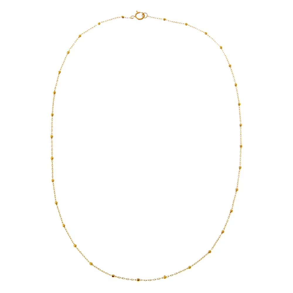 Dainty Ball Chain Necklace 14K sold by Adina Eden's product image thumbnail 3