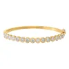 Lab Grown Diamond Bezel Tennis Bangle Bracelet 14K sold by Adina Eden's