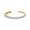 Diamond Rounded Pave Open Bangle Bracelet 14K sold by Adina Eden's