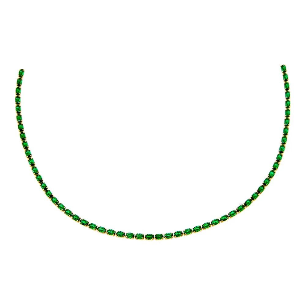 Colored Four Prong Tennis Choker sold by Adina Eden's product image thumbnail 5